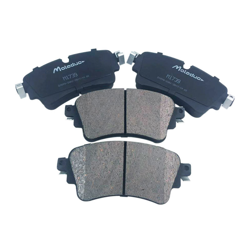 Ceramic brake pad backing plate and friction surface